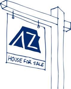 A to Z Realty - House for Sale sign