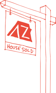 A to Z Realty - House Sold sign